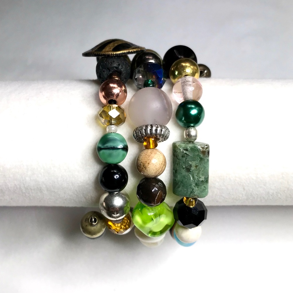Handmade Bracelet with Vintage and Modern Elements (NB35-6H) New Without Tags - Picture 3 of 8